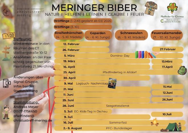 Termine Februar - August